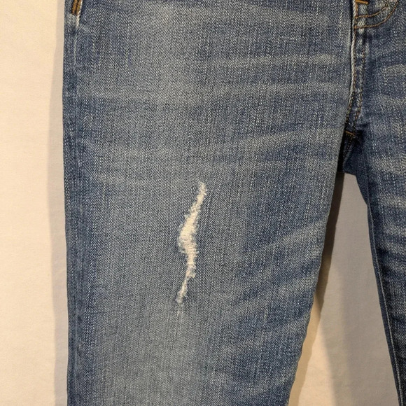 Madewell women's 9" high rise skinny jeans # J0513 , destructed hem , size 25 - Picture 4 of 10